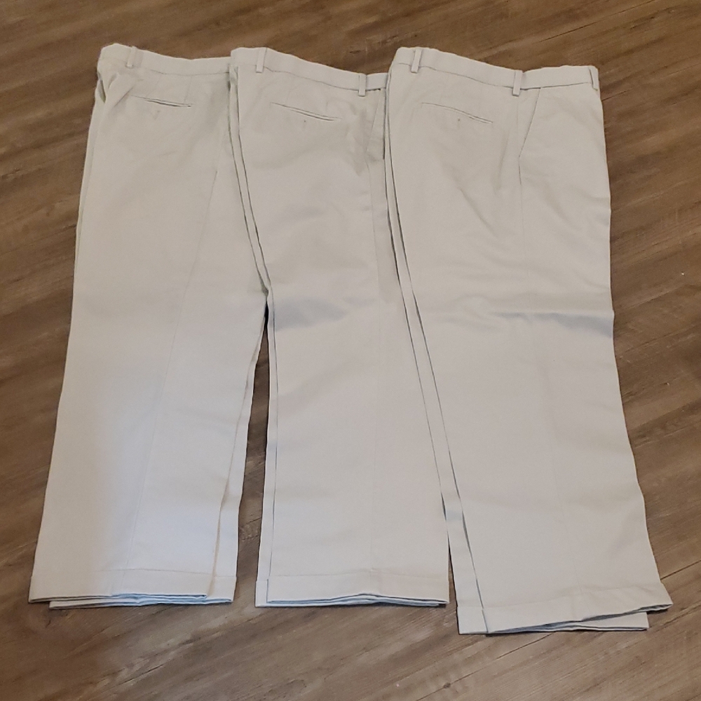 Saddlebred Men's Khaki Dress Pants - Light Beige